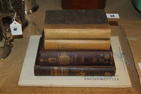 2 vols Great War, the insects by Jules Mitchelet & around about Pall Mall & Yellowstone National Park pictorial book (5)